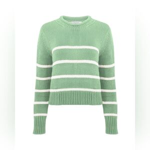 La Ligne Mini Marina Sweater in Mint and Cream Size Small